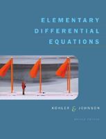 Elementary Differential Equations 0321398491 Book Cover