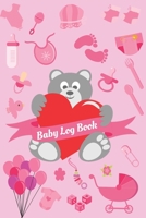 Baby Log Book: baby daily breastfeeding feeding newborn twin record and tracker journal log book nanny Gift / log book fornewborns or twins /Cute Bear Pink Cover B083XVGRG8 Book Cover