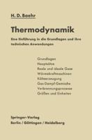 Thermodynamik: Eine Einfuhrung in Die Grundlagen Und Ihre Technischen Anwendungen 3540995692 Book Cover