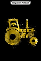 Composition Notebook: Iowa Hawkeyes Farmer Color Drop Slogan Tractor Journal/Notebook Blank Lined Ruled 6x9 100 Pages 1701520338 Book Cover
