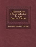 Onomasticon Rituale Selectum 128958205X Book Cover