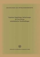 Ergebnisse Langerfristiger Beobachtungen Der Entwicklung Mittelstandischer Einzelhandlungen: (1320 Betriebe 1959-64, 236 Betriebe 1951-64) 3322961281 Book Cover