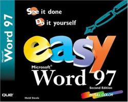 Easy Word 97 (2nd Edition) (Que's Easy Series) 0789716917 Book Cover