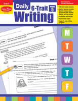Daily 6-trait Writing, Grade 5 1596732989 Book Cover