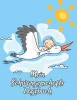 Mein Schwangerschafts Tagebuch: A4 Persönliches Schwangerschaftstagebuch mit Platz für Gedanken, Fotos & Skizzen zum selber Eintragen & Mood Tracker zum Ausfüllen I Für werdende Mamis (German Edition) 1691792926 Book Cover