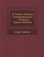 Il Teatro Italiano Contemporaneo 1019061294 Book Cover