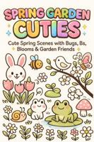 Spring Garden Cuties: Cute Spring Scenes with Bugs, Bs, Blooms & Garden Friends 1970883049 Book Cover
