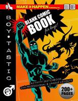 Blank Comic Book for Boys: Activity Sketchbook with Professional & Unique Layouts 1989116183 Book Cover