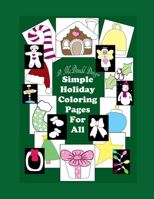D. McDonald Designs Simple Holiday Coloring For All 1079165584 Book Cover