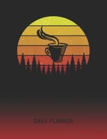 Daily Planner: Green Tea | 2020 - 2021 Daily Planner For 1 Year Of Planning | Retro Vintage Sunset Cover | January 20 - December 20 | Organizer ... | Plan Days, Set Goals & Get Stuff Done 1692299735 Book Cover