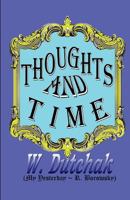 Thoughts and Time: My Yesterday 0969319959 Book Cover