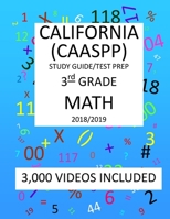 3rd Grade CALIFORNIA CAASPP, MATH, Test Prep: 2019: 3rd Grade California Assessment of Student Performance and Progress MATH Test prep/study guide 1726472434 Book Cover