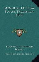 Memorial of Eliza Butler Thompson 1437064590 Book Cover