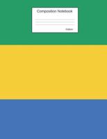 Gabon Composition Notebook: Graph Paper Book to write in for school, take notes, for kids, students, teachers, homeschool, Gabonese Flag Cover 1723159808 Book Cover