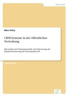 Crm-Systeme in Der Offentlichen Verwaltung 3838659937 Book Cover