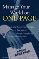 Manage Your World on ONE PAGE 1434359417 Book Cover