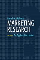 Marketing Research: An Applied Orientation 0130337161 Book Cover