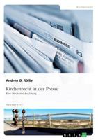 Kirchenrecht in der Presse: Eine Medienbeobachtung 3668675708 Book Cover
