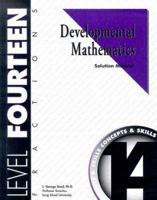 Developmental Mathematics: Solution Manual 1587462141 Book Cover
