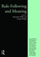 Rule-following and Meaning 1902683501 Book Cover