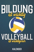 Kalender: 2020 A5 1 Woche 2 Seiten - 110 Seiten - Bildung ist wichtig Volleyball 1655543997 Book Cover