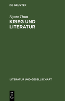 Krieg und Literatur 3112617215 Book Cover