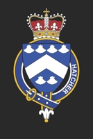 Hatcher: Hatcher Coat of Arms and Family Crest Notebook Journal (6 x 9 - 100 pages) 1673982085 Book Cover