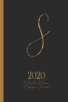 S - 2020 Calendar, Planner, Organizer, Journal: Luxurious golden metal optic monogram Letter S on a black background. Monthly and Weekly Planner, including 2019 and 2021 Calendars 1697748937 Book Cover