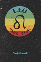 Vintage Zodiac Leo Notebook : Astrology Journal, Horoscope Notepad, Notes, 120 Pages, Blanc Lined, 6 X 9 1712873776 Book Cover