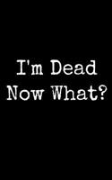 I'm Dead Now What?: Funny Planner Record Book Organizer for Family Members or Friends 1093566140 Book Cover