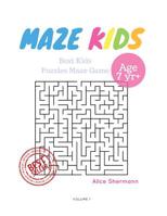 Kids Mazes Age 7: 50 Best Kids Puzzles Maze Game, Maze For Kids, Children Maze Brain Training Game, Children Mazes Age 7 Volume 1 1545069999 Book Cover