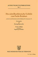 Das Mittelhochdeutsche Gedicht Vom Fuchs Reinhart 3110483963 Book Cover