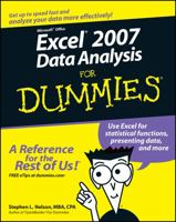 Excel 2007 Data Analysis For Dummies (For Dummies (Computer/Tech)) 047004599X Book Cover