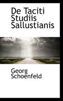 De Taciti studiis Sallustianis 1110182325 Book Cover