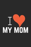 I love Mom: Graph Paper Notebook 6x9 inches with 120 pages 1707409765 Book Cover