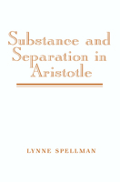 Substance and Separation in Aristotle 0521892724 Book Cover