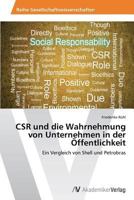 CSR und die Wahrnehmung von Unternehmen in der Öffentlichkeit 3639489527 Book Cover
