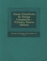 Poesie Filosofiche Di Tomaso Campanella 1019035684 Book Cover