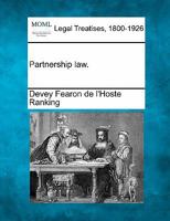 Partnership law. 1240139721 Book Cover
