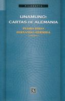 Unamuno: Cartas de Alemania 8437505178 Book Cover
