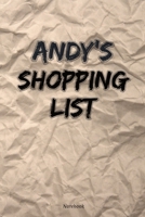 Andy's Shopping List Notebook: Grocery Bag Crumpled Style with Checklist for Coupons and Low Glycemic Food List 1659762758 Book Cover