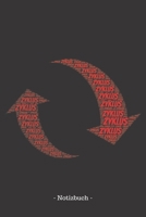 Zyklus: Notizblock Notizbuch DIN A5, 120 Seiten Liniert, Lined, Linien Notizen, Termine, Planer, Tagebuch, Organisation Wortwolke Geschenk 1695387643 Book Cover