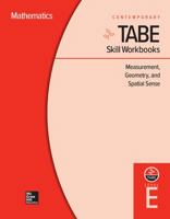 Tabe Skill Workbooks Level E: Measurement, Geometry, and Spatial Sense (10 Copies) 0076603431 Book Cover