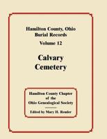 Hamilton County, Ohio, Burial Records 0788417533 Book Cover