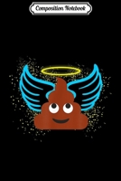 Composition Notebook: Poop Emoji Angel Wings with Halo Journal/Notebook Blank Lined Ruled 6x9 100 Pages 1706492324 Book Cover