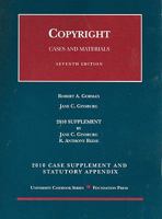 Copyright, Cases and Materials, 7th Edition, 2008 Supplement and Statutory Appendix (University Casebook) 1599416778 Book Cover