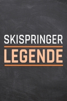 Skispringer Legende: Skispringer Punktraster Notizbuch, Notizheft oder Schreibheft 110 Seiten B�ro Equipment & Zubeh�r Lustiges Geschenk zu Weihnachten oder Geburtstag 1698908652 Book Cover