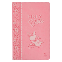 NLT Keepsake Holy Bible for Baby Girls Baptism Easter, New Living Translation, Pink 163952472X Book Cover