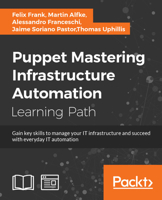 Puppet: Mastering Infrastructure Automation 1788399706 Book Cover