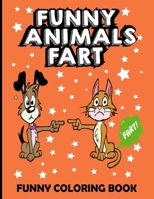 Funny Animals Fart Funny Coloring Book: 8.5×11 inches Large coloring pages B08J22FBG1 Book Cover